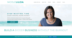 Desktop Screenshot of nicoleliloia.com